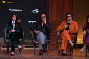 Kay Kay Menon, Amyra Dastur and Kritika Kamra promote their film Bambai Meri Jaan at JW Marriott on Sep 6, 2023