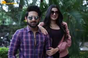 Banaras movie press meet attended by actors Zaid Khan and Sonal Monteiro