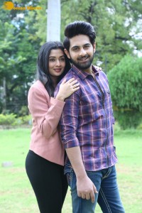 Banaras movie press meet attended by actors Zaid Khan and Sonal Monteiro