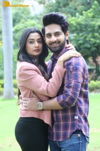 Banaras movie press meet attended by actors Zaid Khan and Sonal Monteiro