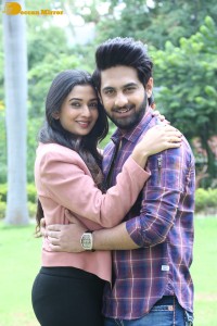 Banaras movie press meet attended by actors Zaid Khan and Sonal Monteiro