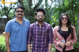 Banaras movie press meet attended by actors Zaid Khan and Sonal Monteiro