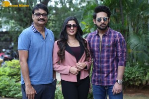 Banaras movie press meet attended by actors Zaid Khan and Sonal Monteiro
