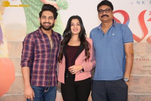 Banaras movie press meet attended by actors Zaid Khan and Sonal Monteiro