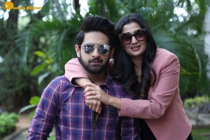 Banaras movie press meet attended by actors Zaid Khan and Sonal Monteiro