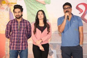 Banaras movie press meet attended by actors Zaid Khan and Sonal Monteiro