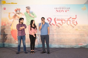 Banaras movie press meet attended by actors Zaid Khan and Sonal Monteiro