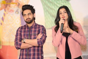 Banaras movie press meet attended by actors Zaid Khan and Sonal Monteiro