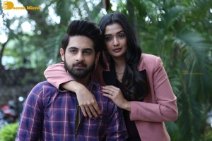 Banaras movie press meet attended by actors Zaid Khan and Sonal Monteiro