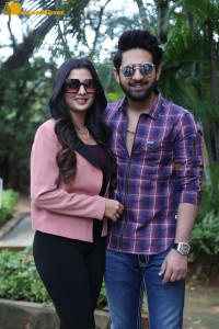 Banaras movie press meet attended by actors Zaid Khan and Sonal Monteiro