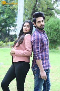 Banaras movie press meet attended by actors Zaid Khan and Sonal Monteiro