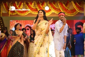 Bangarraju Grand Musical Night attended by Akkineni Nagarjuna, Naga Chaitanya, Krithi Shetty, Faria Abdullah and others.