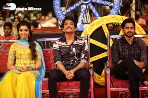 Bangarraju Grand Musical Night attended by Akkineni Nagarjuna, Naga Chaitanya, Krithi Shetty, Faria Abdullah and others.