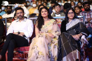 Bangarraju Grand Musical Night attended by Akkineni Nagarjuna, Naga Chaitanya, Krithi Shetty, Faria Abdullah and others.