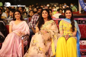 Bangarraju Grand Musical Night attended by Akkineni Nagarjuna, Naga Chaitanya, Krithi Shetty, Faria Abdullah and others.