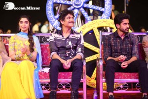 Bangarraju Grand Musical Night attended by Akkineni Nagarjuna, Naga Chaitanya, Krithi Shetty, Faria Abdullah and others.
