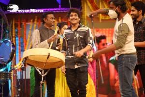 Bangarraju Grand Musical Night attended by Akkineni Nagarjuna, Naga Chaitanya, Krithi Shetty, Faria Abdullah and others.