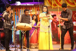 Bangarraju Grand Musical Night attended by Akkineni Nagarjuna, Naga Chaitanya, Krithi Shetty, Faria Abdullah and others.