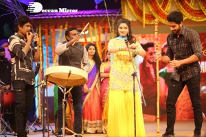 Bangarraju Grand Musical Night attended by Akkineni Nagarjuna, Naga Chaitanya, Krithi Shetty, Faria Abdullah and others.