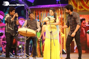 Bangarraju Grand Musical Night attended by Akkineni Nagarjuna, Naga Chaitanya, Krithi Shetty, Faria Abdullah and others.