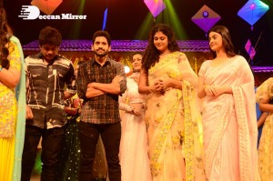 Bangarraju Grand Musical Night attended by Akkineni Nagarjuna, Naga Chaitanya, Krithi Shetty, Faria Abdullah and others.