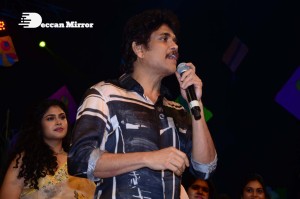 Bangarraju Grand Musical Night attended by Akkineni Nagarjuna, Naga Chaitanya, Krithi Shetty, Faria Abdullah and others.