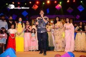 Bangarraju Grand Musical Night attended by Akkineni Nagarjuna, Naga Chaitanya, Krithi Shetty, Faria Abdullah and others.