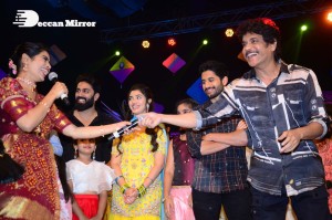 Bangarraju Grand Musical Night attended by Akkineni Nagarjuna, Naga Chaitanya, Krithi Shetty, Faria Abdullah and others.