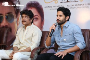 Bangarraju Press Meet attended by Akkineni Nagarjuna and Naga Chaitanya