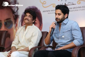 Bangarraju Press Meet attended by Akkineni Nagarjuna and Naga Chaitanya