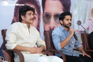 Bangarraju Press Meet attended by Akkineni Nagarjuna and Naga Chaitanya