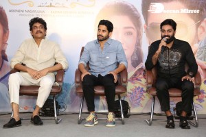 Bangarraju Press Meet attended by Akkineni Nagarjuna and Naga Chaitanya