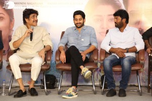 Bangarraju Press Meet attended by Akkineni Nagarjuna and Naga Chaitanya
