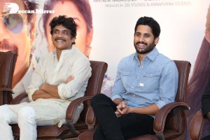 Bangarraju Press Meet attended by Akkineni Nagarjuna and Naga Chaitanya