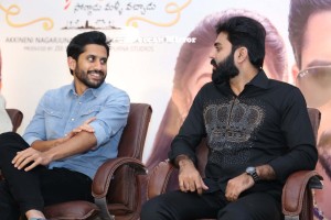 Bangarraju Press Meet attended by Akkineni Nagarjuna and Naga Chaitanya