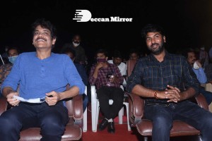 Bangarraju movie press meet attended by Nagarjuna and Krithi Shetty