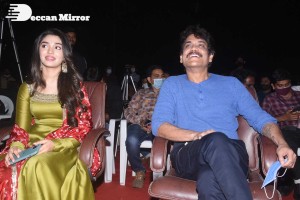 Bangarraju movie press meet attended by Nagarjuna and Krithi Shetty