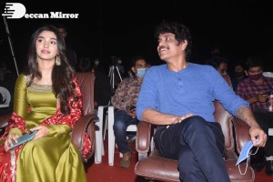 Bangarraju movie press meet attended by Nagarjuna and Krithi Shetty