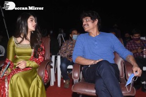 Bangarraju movie press meet attended by Nagarjuna and Krithi Shetty