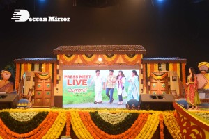 Bangarraju movie press meet attended by Nagarjuna and Krithi Shetty