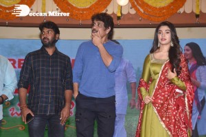 Bangarraju movie press meet attended by Nagarjuna and Krithi Shetty