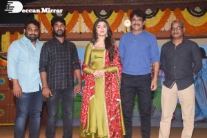 Bangarraju movie press meet attended by Nagarjuna and Krithi Shetty