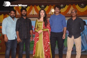 Bangarraju movie press meet attended by Nagarjuna and Krithi Shetty