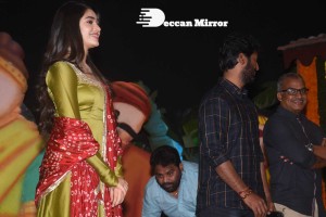 Bangarraju movie press meet attended by Nagarjuna and Krithi Shetty