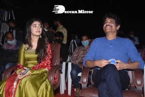Bangarraju movie press meet attended by Nagarjuna and Krithi Shetty