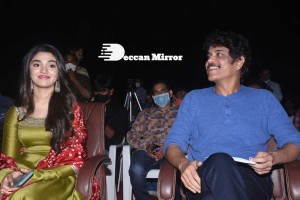 Bangarraju movie press meet attended by Nagarjuna and Krithi Shetty