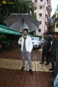 Actors Varun Dhawan and Janhvi Kapoor promote the film Bawaal at National College in Mumbai on July 24, 2023