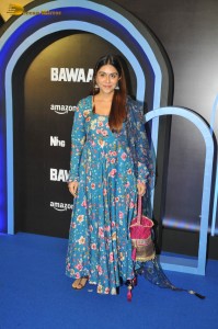 Bawaal Screening attended by Varun Dhawan, Janhvi Kapoor, Rakul Preet Singh, Mrunal Thakur, Pragya Jaiswal, Vedhika Kumar, and others
