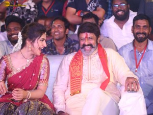 Bhagavanth Kesari Trailer Launch attended by Nandamuri Balakrishna, Sreeleela, Kajal Aggarwal, and others