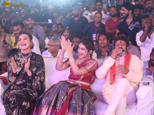 Bhagavanth Kesari Trailer Launch attended by Nandamuri Balakrishna, Sreeleela, Kajal Aggarwal, and others